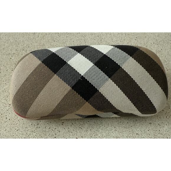 Burberry Nova Check Hard Glasses Case Eyeglasses Sunglasses Clamshell Plaid - Picture 1 of 3